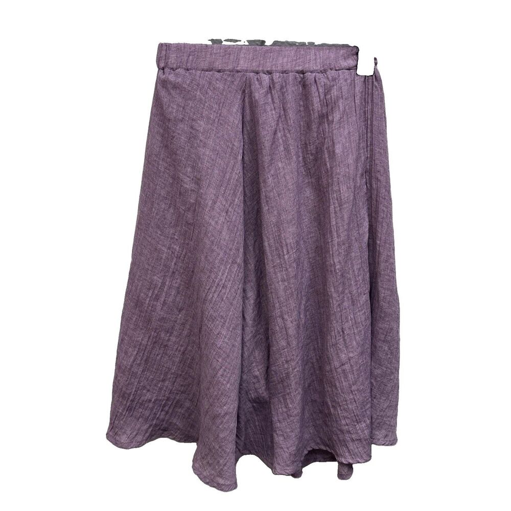 Women Purple Casual Skirt XXS Elastic Waist Pullon Lined 24X26”